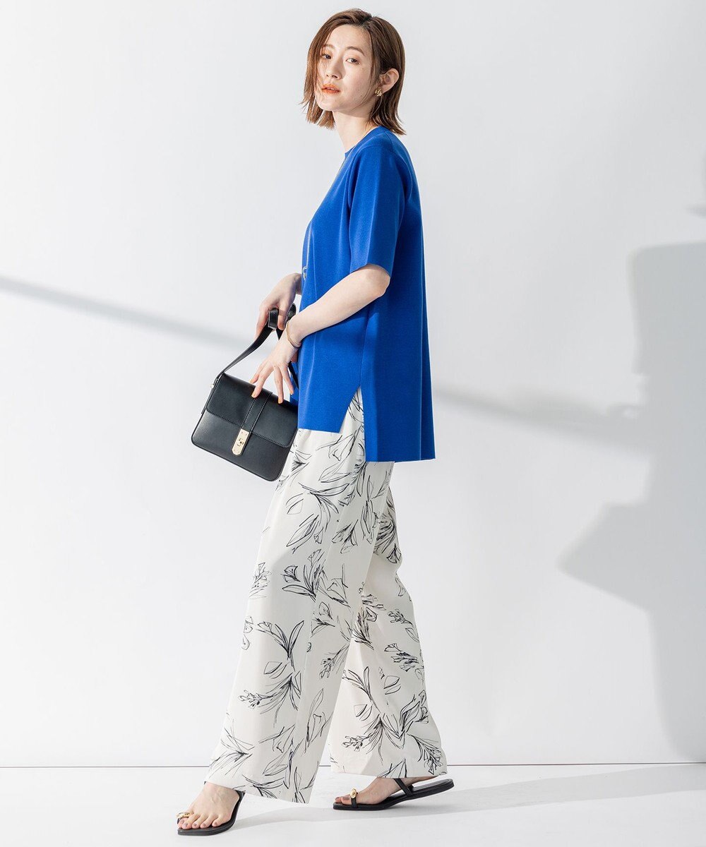 23区 S 【洗える】コットンポリエステル 半袖 ニット 