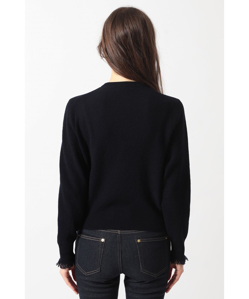 DAKS フリンジデザイン カーディガン 