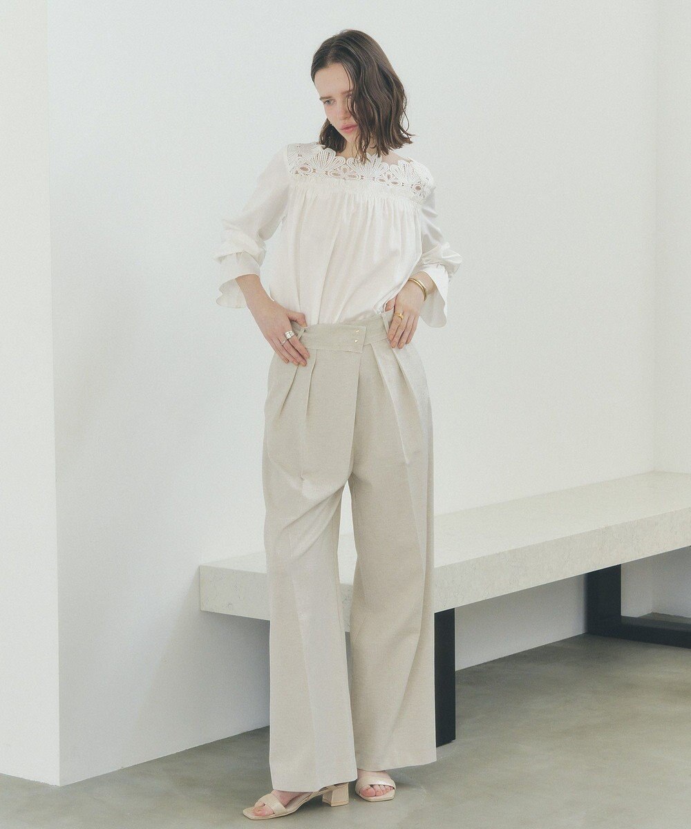 YECCA VECCA メタルホックワイドパンツ 