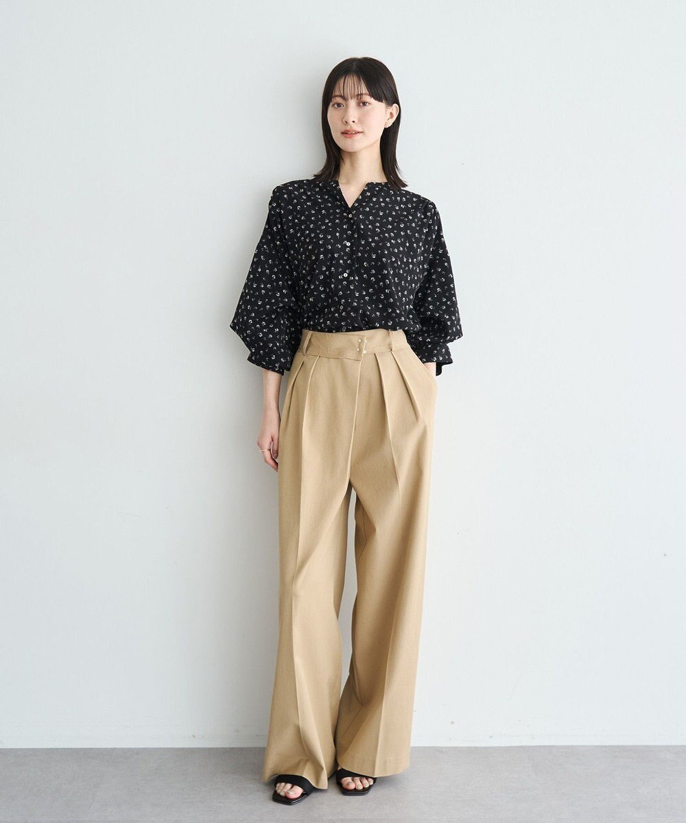 YECCA VECCA メタルホックワイドパンツ 