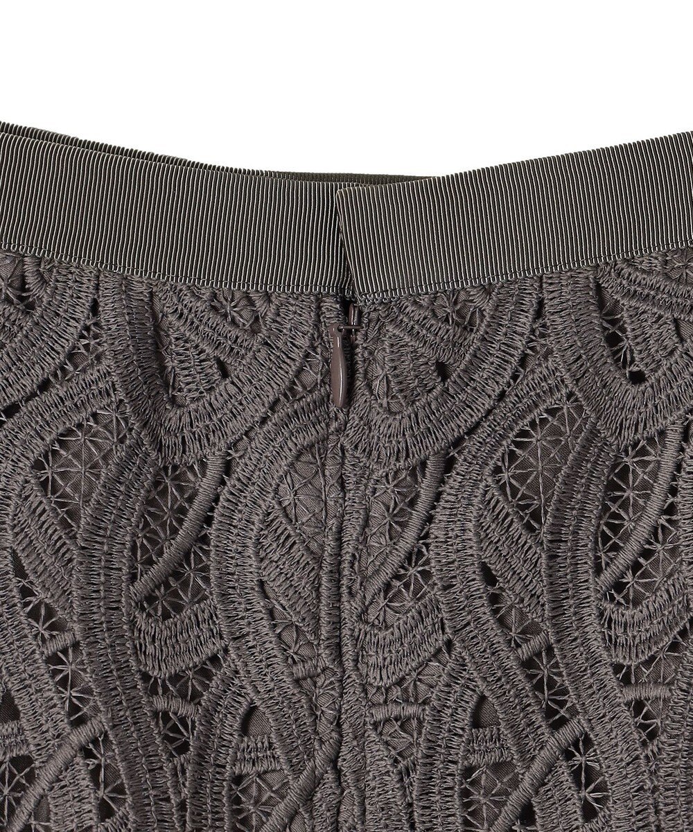 23区 【洗える】ジオメトリックレース Iライン スカート 