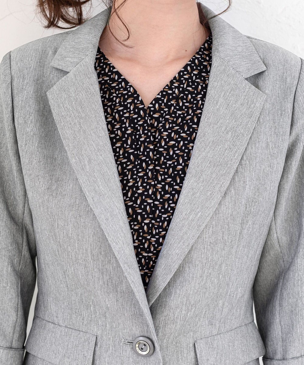 Tiaclasse 【吸水速乾・接触冷感・UVケア・防シワ・洗える】カチオンテーラードジャケット 