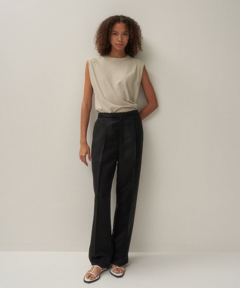 ATON LINEN CUPRA | ストレートパンツ 