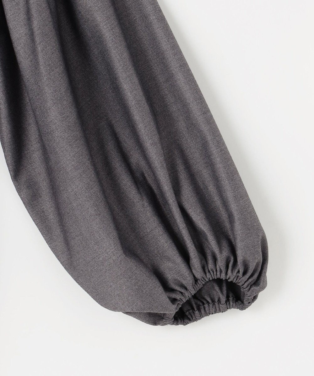 #Newans 【洗濯機可/しわになりにくい】シャーリングネック ボリュームスリーブブラウス 