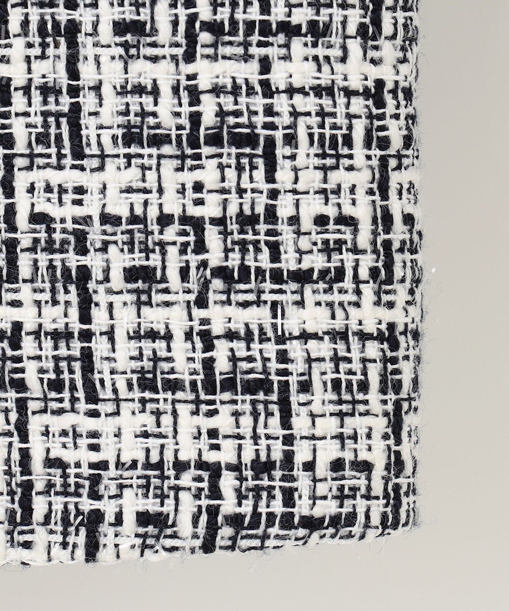 ANY ファンシーラメツイード ノーカラージャケット 