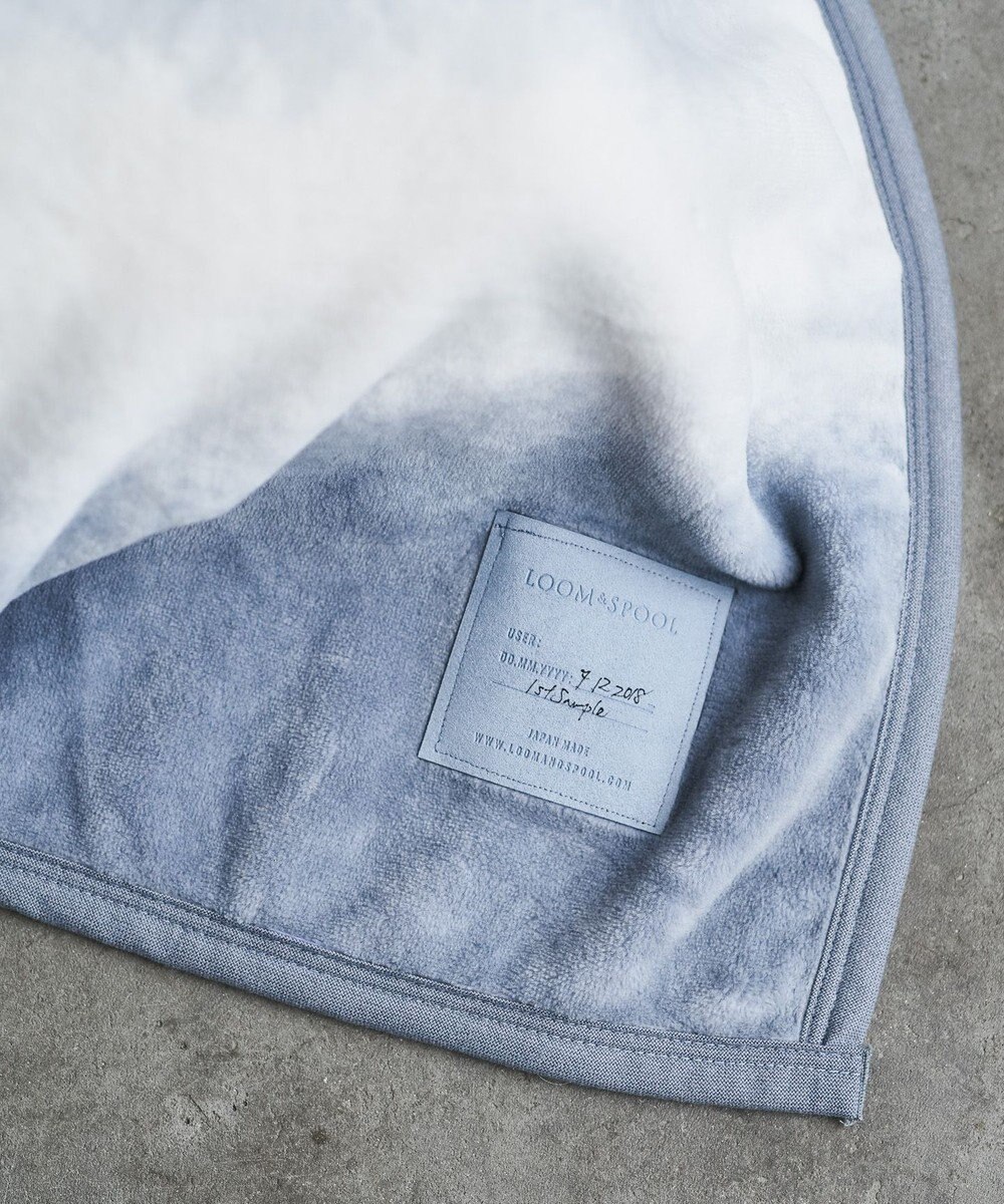 LOOM&SPOOL FOL綿毛布ダブル／グレー 