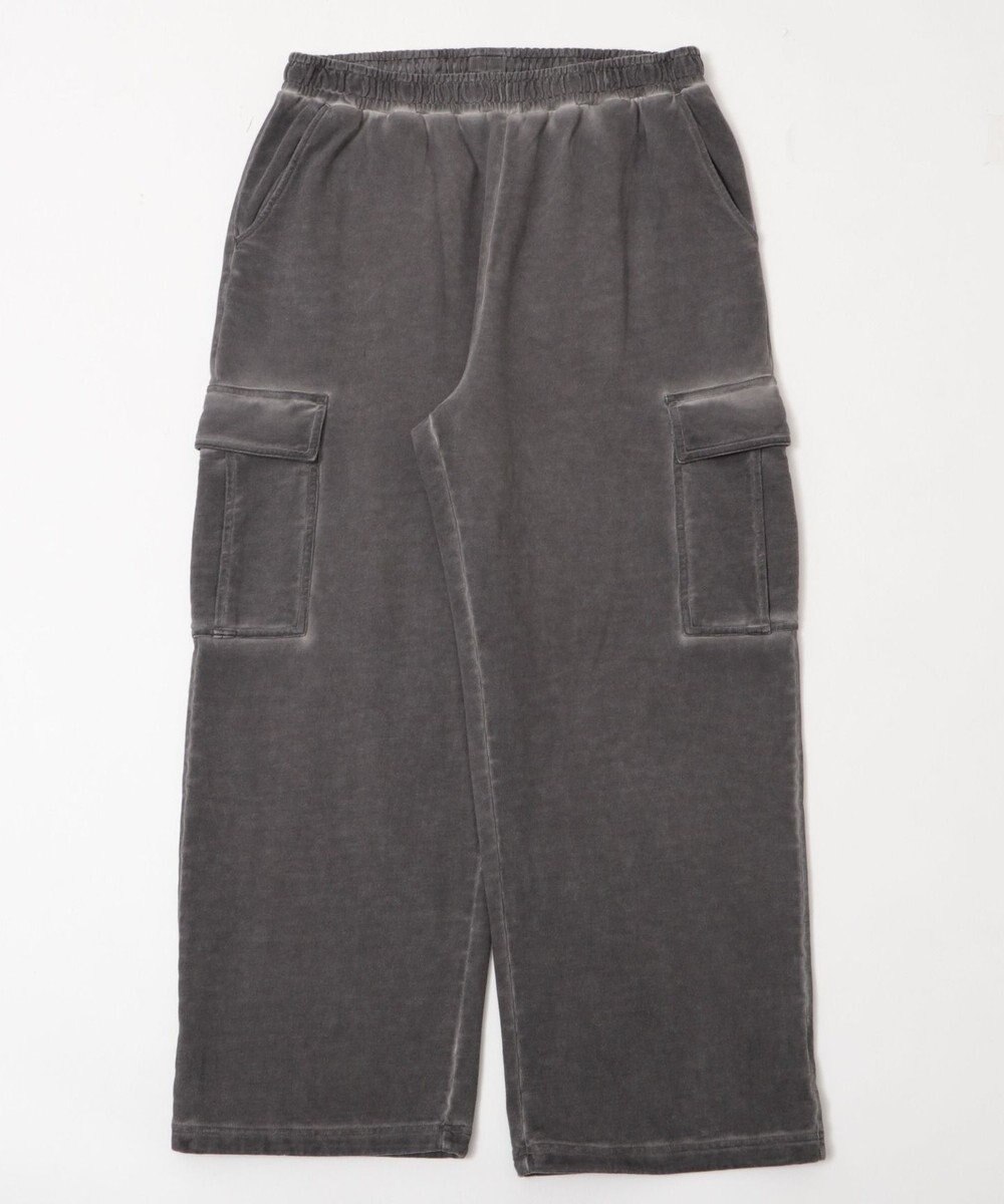 WEGO 【ユニセックス着用ITEM/ウエストゴム/MLサイズ展開】ワイドスウェットカーゴパンツ 