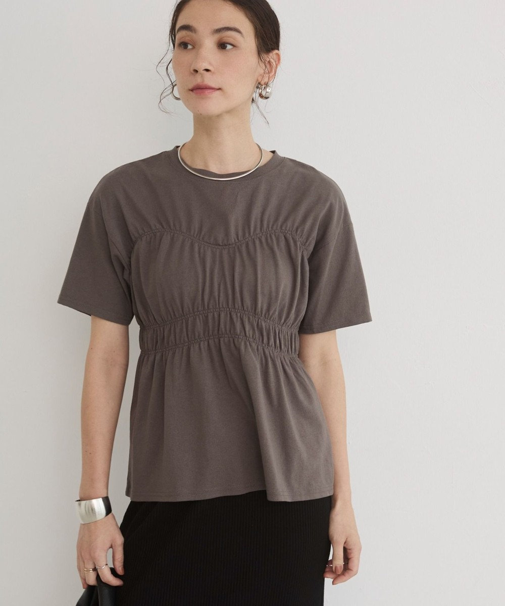 WEGO 【ANGIE VINTAGE】ビスチェ風シャーリングT 
