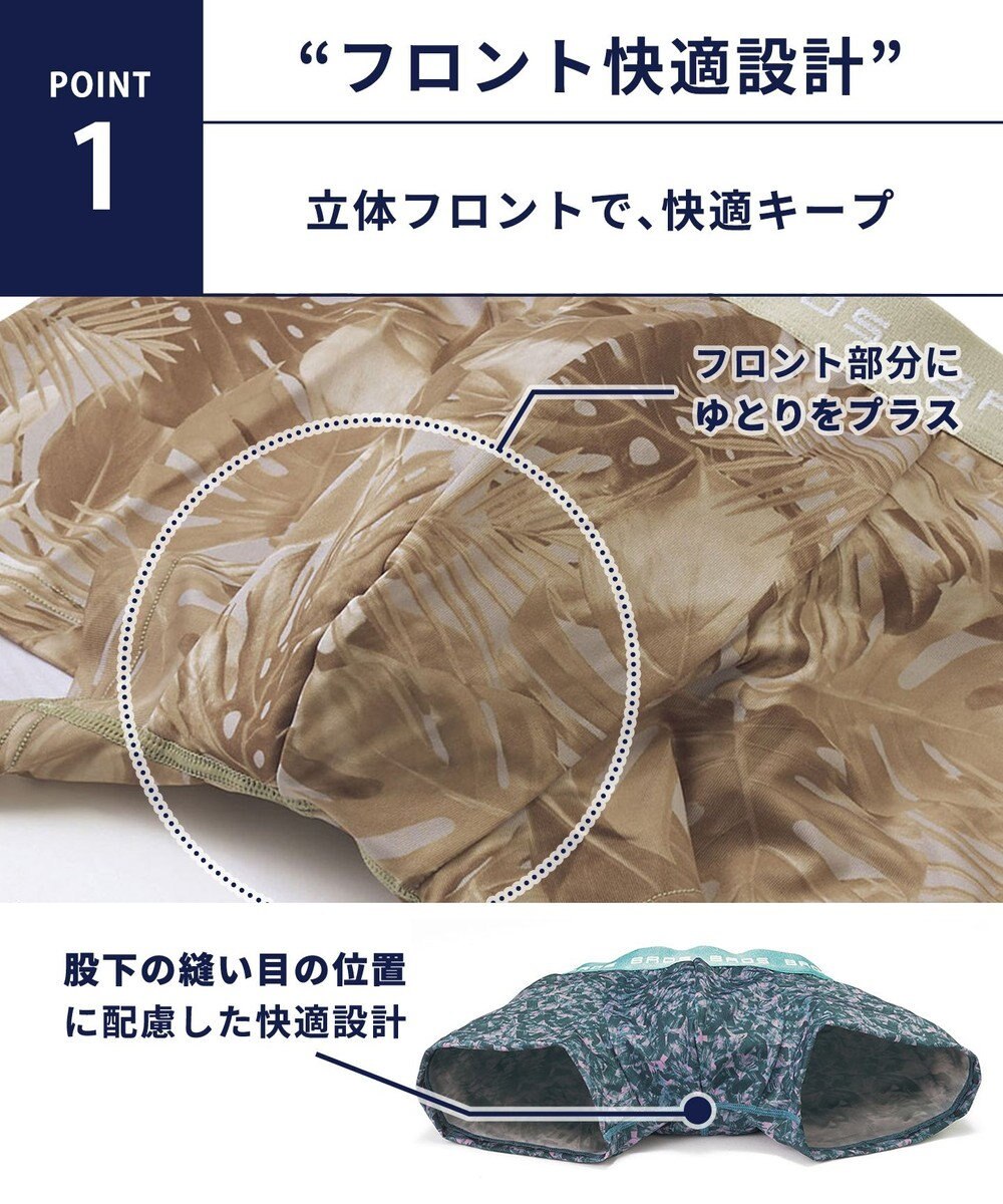 WACOAL MEN ボクサーパンツ 立体フロントで快適キープ。 フロント快適設計 前閉じ GT3224 /ブロス 