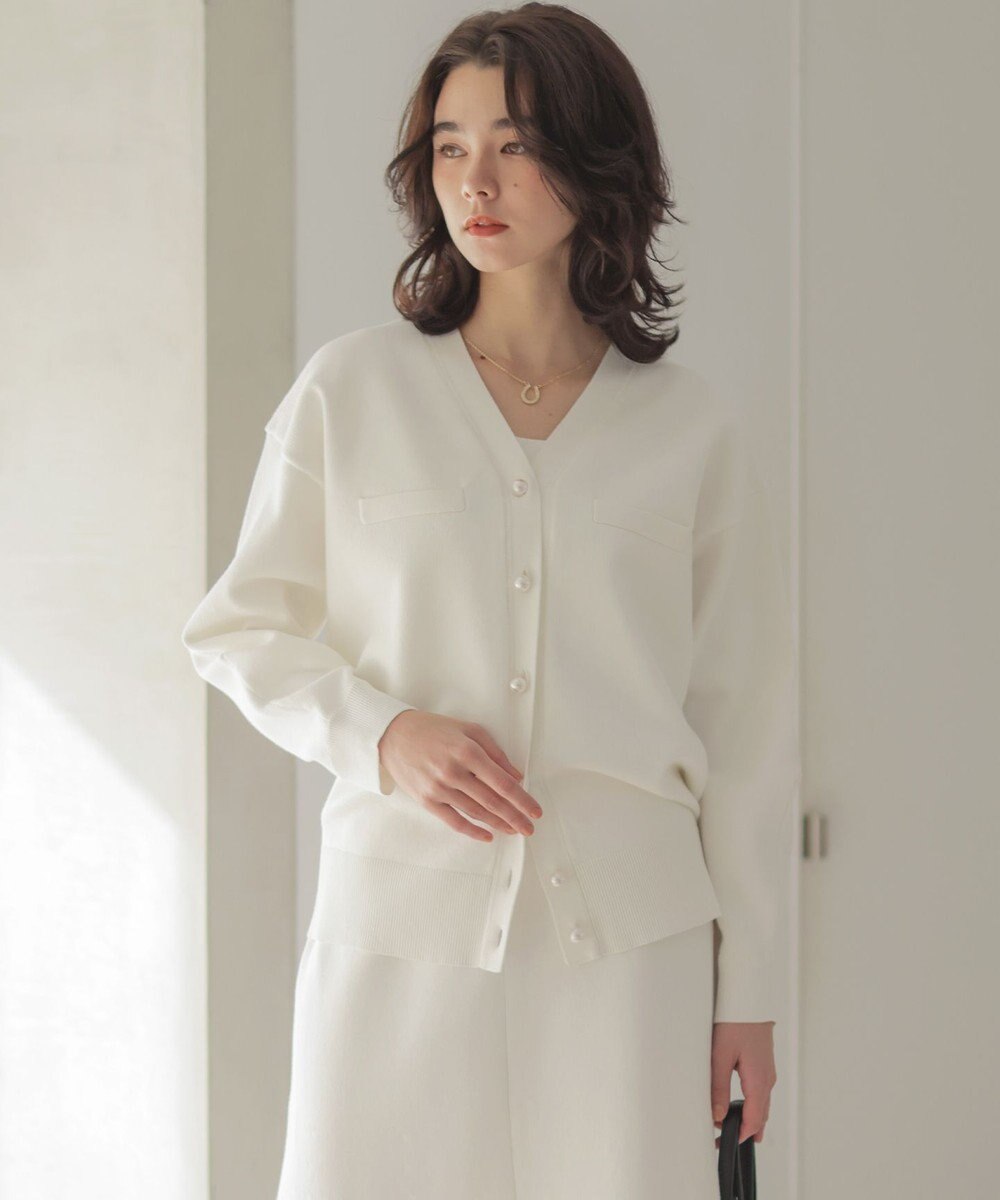 組曲 スウェットニット カーディガン 