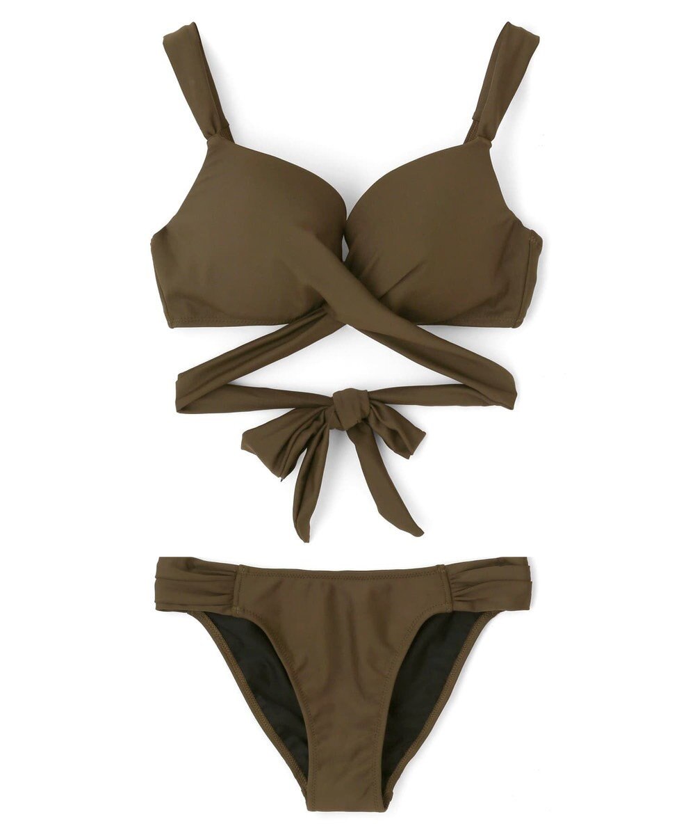 San-ai Resort（三愛水着楽園） 【WEB限定商品】ワコール共同開発 ノンワイヤーなのにぷっくり美胸を作る【ダブルアップ】　クロスビキニ M1/M2/L1　　【San-ai Resort（サンアイリゾート）】 