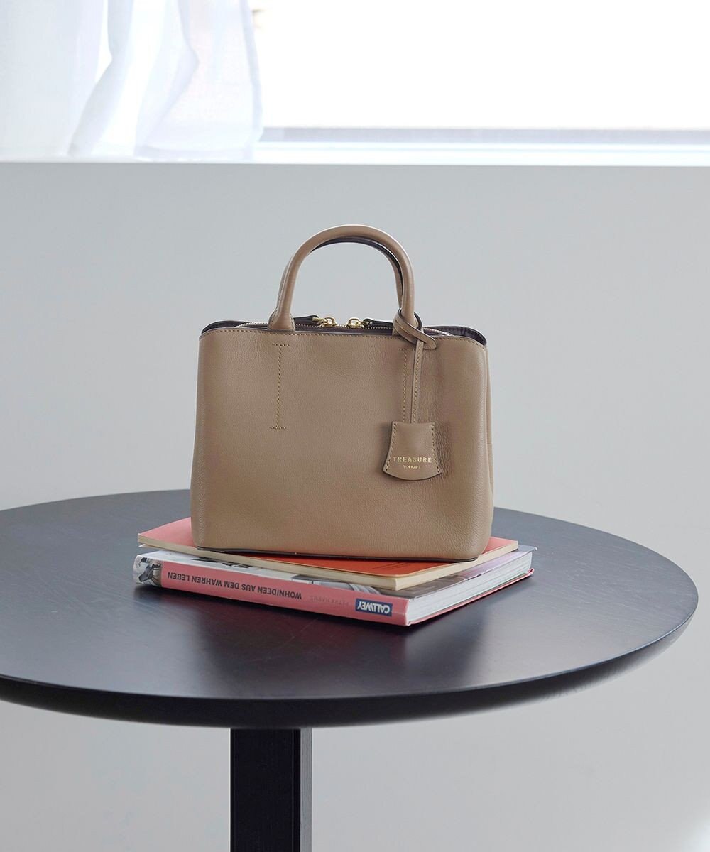 TOPKAPI 【TREASURE TOPKAPI】フロントステッチ レザーミニショルダーバッグ 