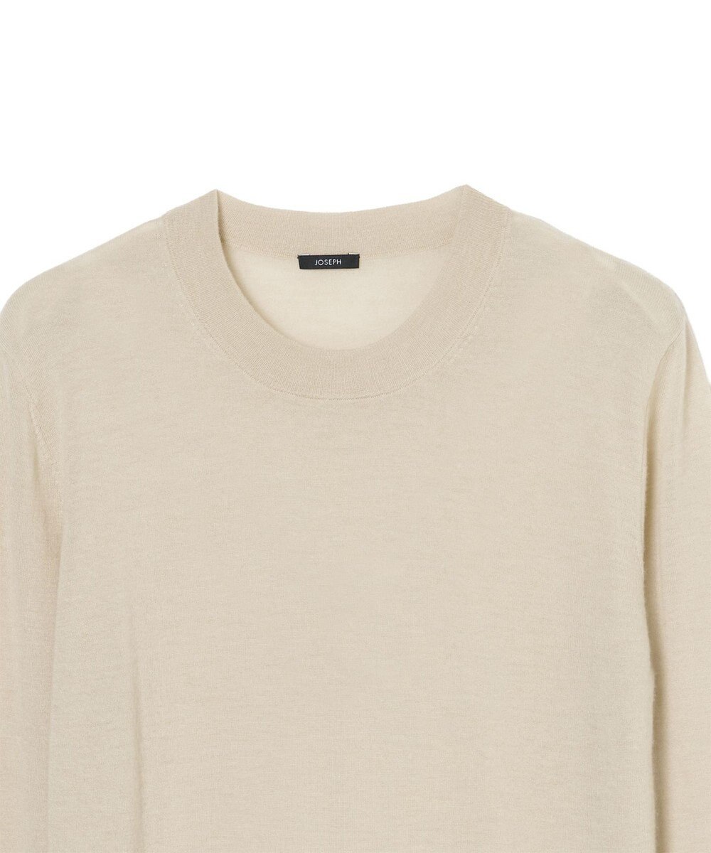 JOSEPH 【洗える】キャッシュエアー　ラウンドネックニット 