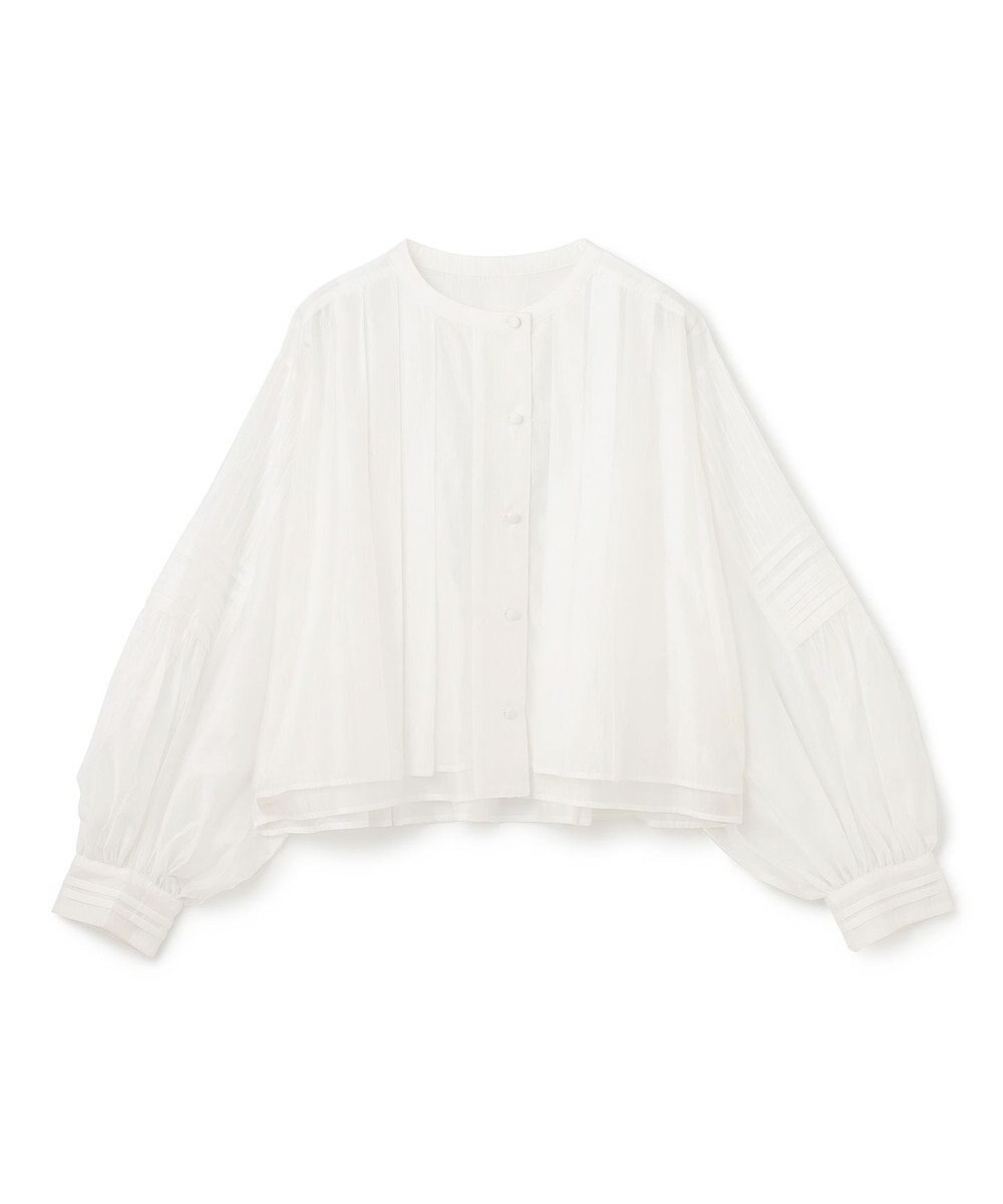 GRACE CONTINENTAL ピンタックショートブラウス 