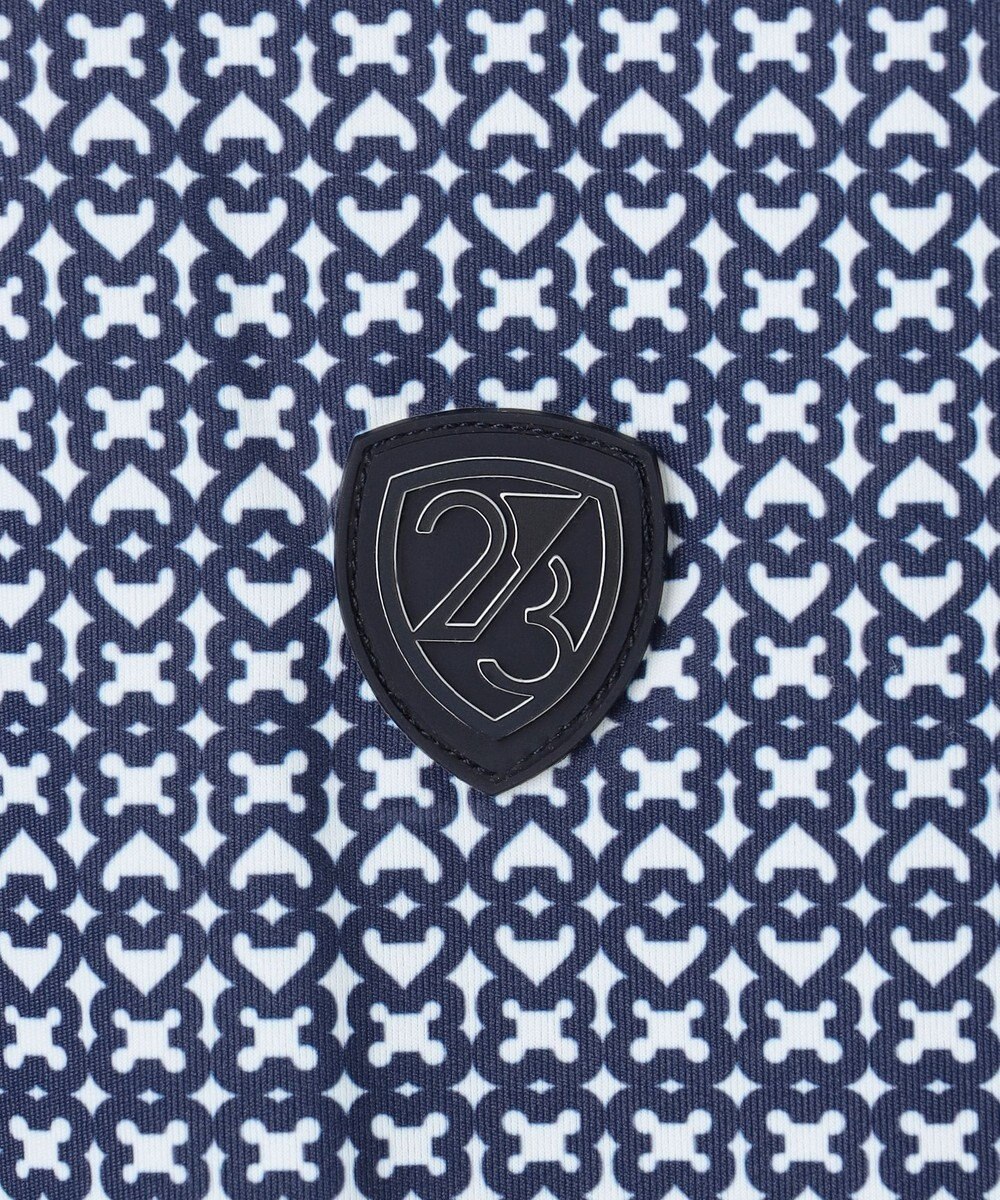 23区GOLF 【MEN】モノグラム総柄長袖ポロシャツ 