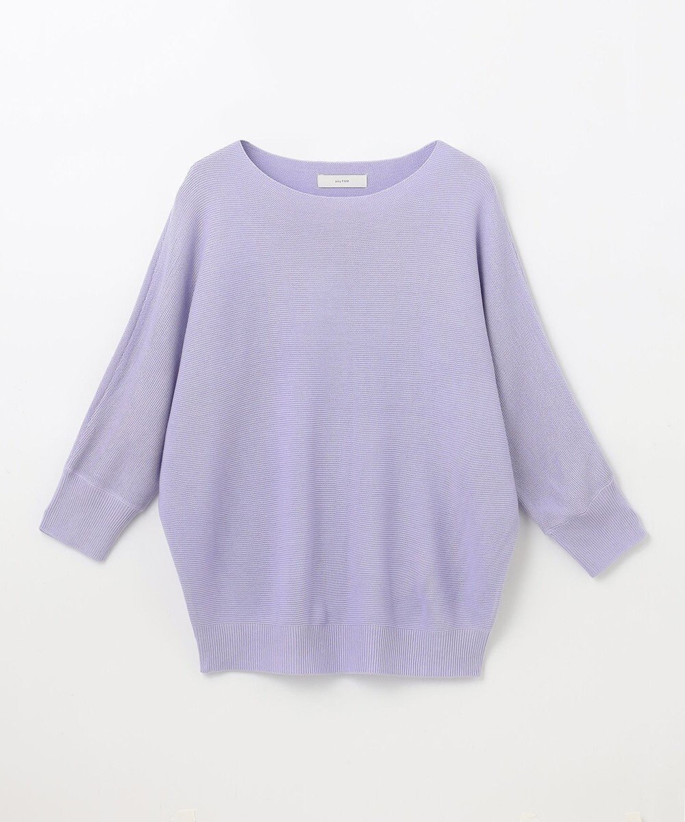 ANY L 【洗濯機可/UVカット】アクリルガータードルマンニット 