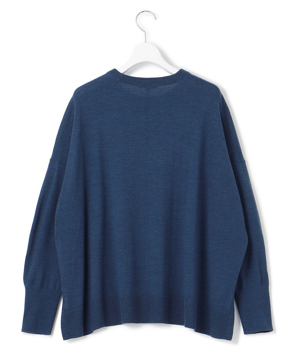 23区 【WEB限定カラーあり/洗える】ウーステッドウール ビッグシルエット ニット 