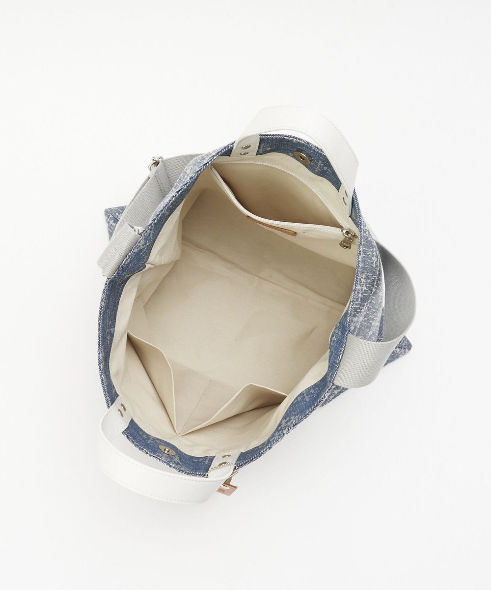 russet デニムジャガード2WAYビッグトートバッグ(CE-1687) 