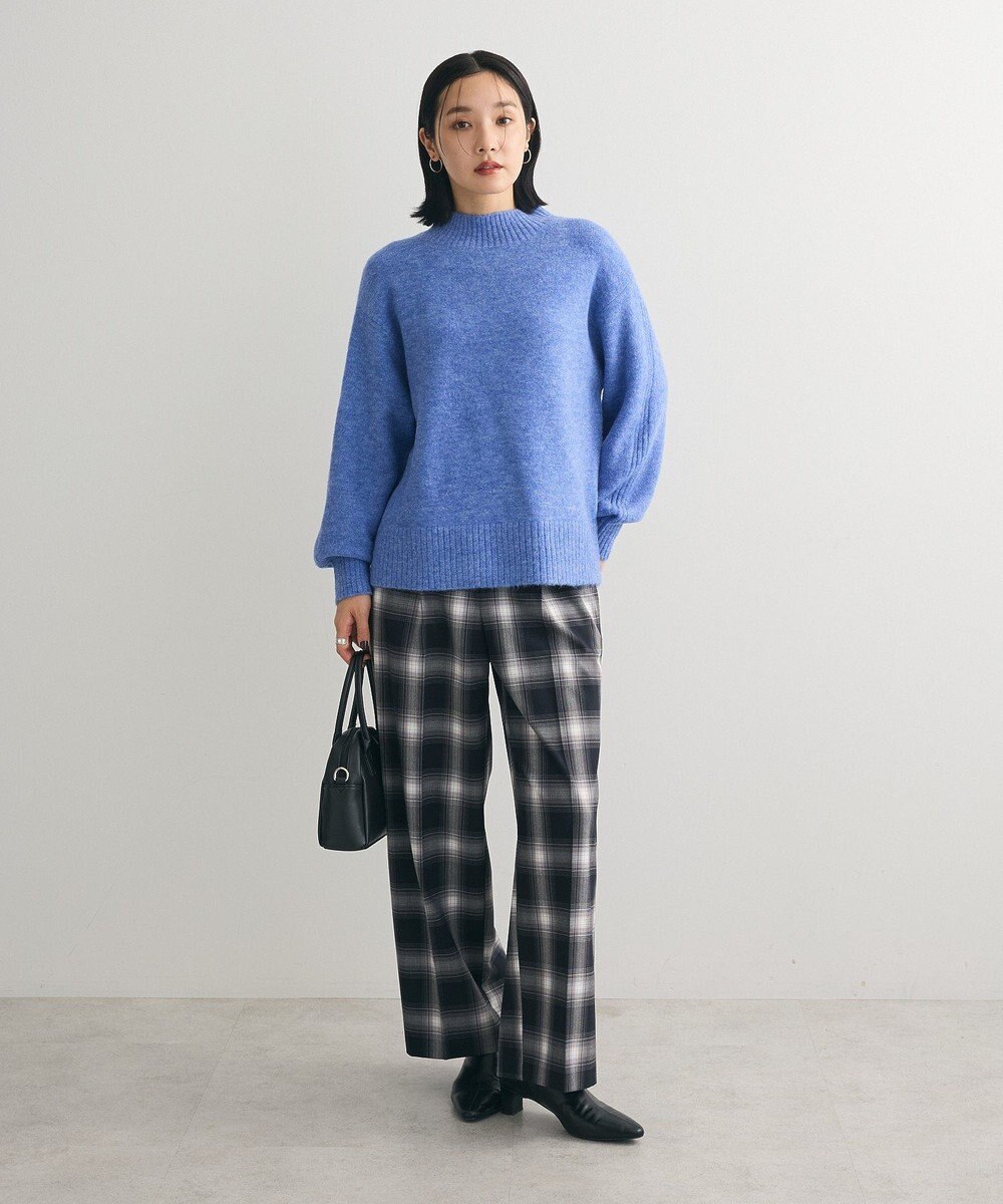 Green Parks あったかきれシル柄　ワイドストレートパンツ 