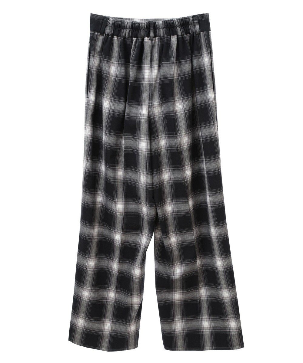 Green Parks あったかきれシル柄　ワイドストレートパンツ 