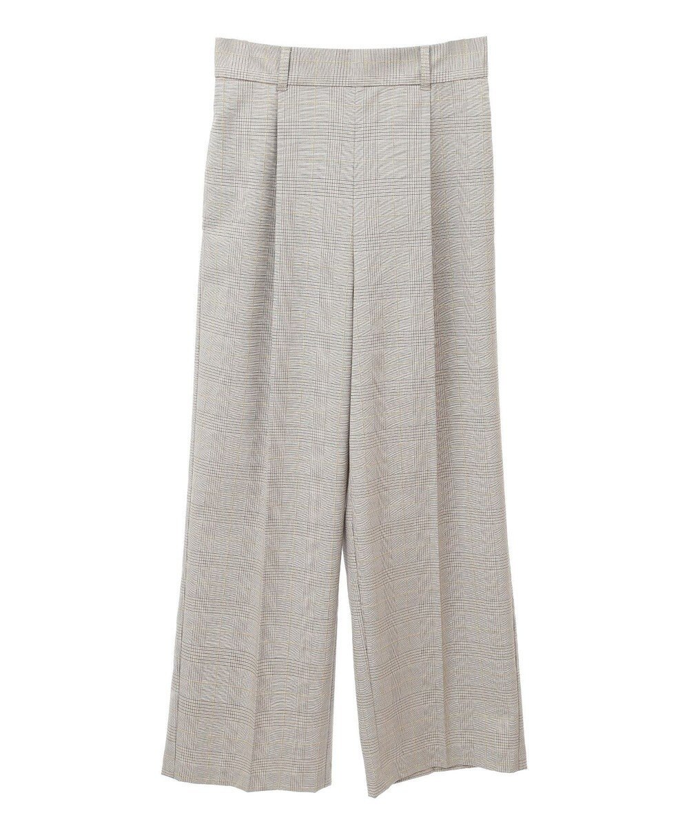 Green Parks あったかきれシル柄　ワイドストレートパンツ 