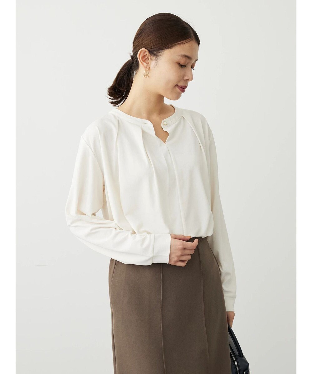 Green Parks ＢＰ　釦付き長袖ブラウソー 