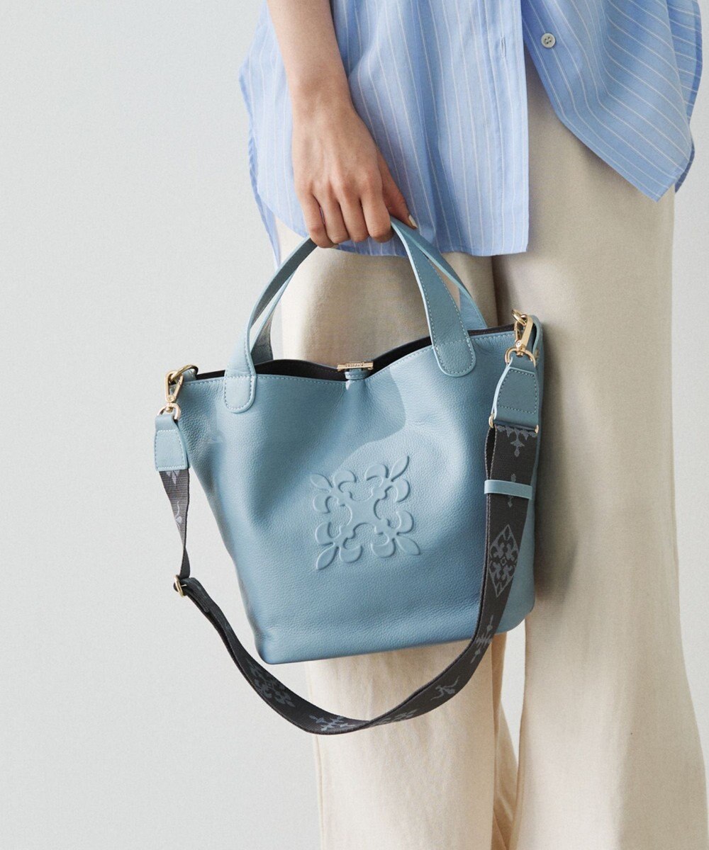 russet エンボスモノグラム2WAYミニトートバッグ(CE-1672-WEB) 