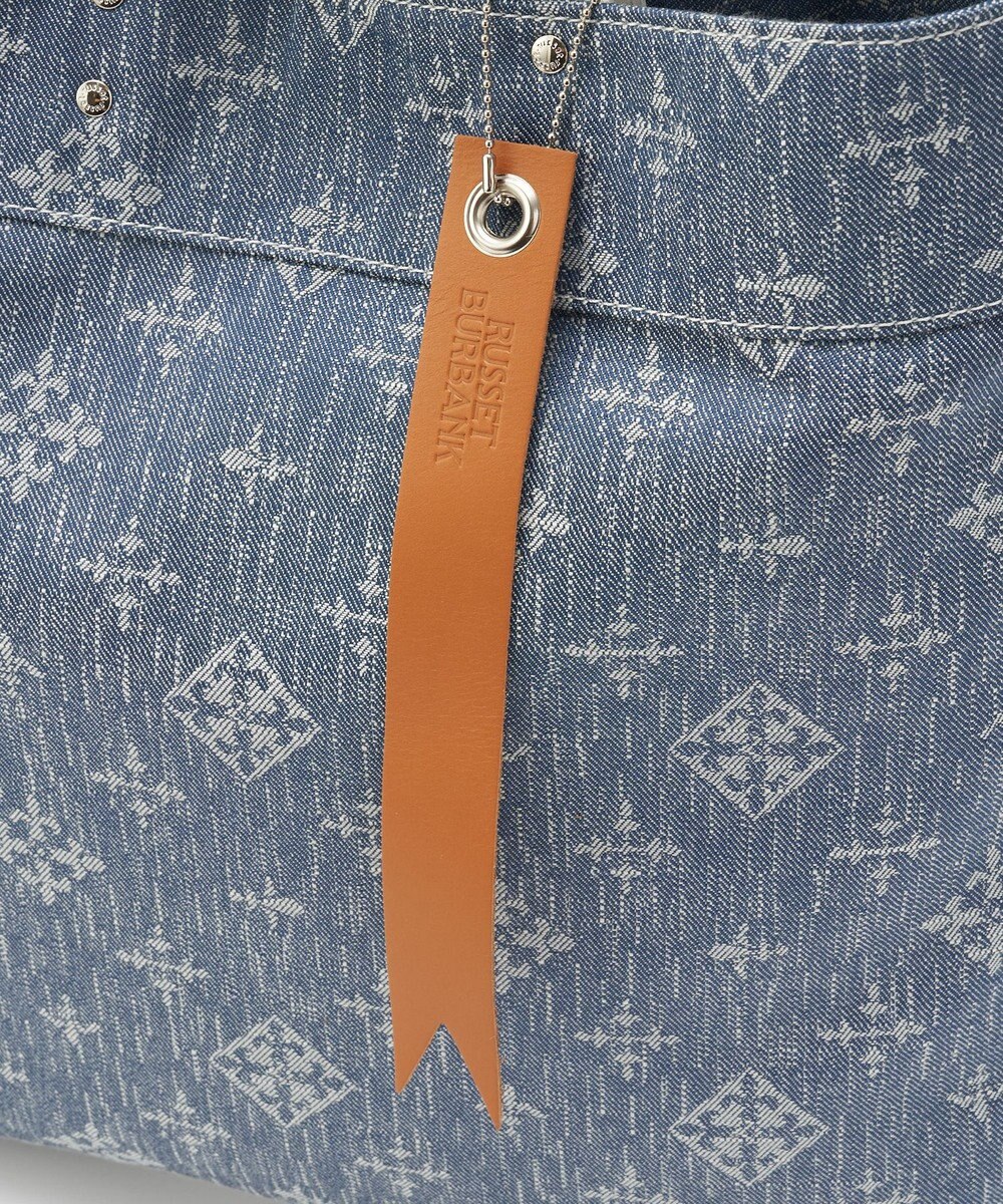 russet デニムジャガード2WAYビッグトートバッグ(CE-1687) 