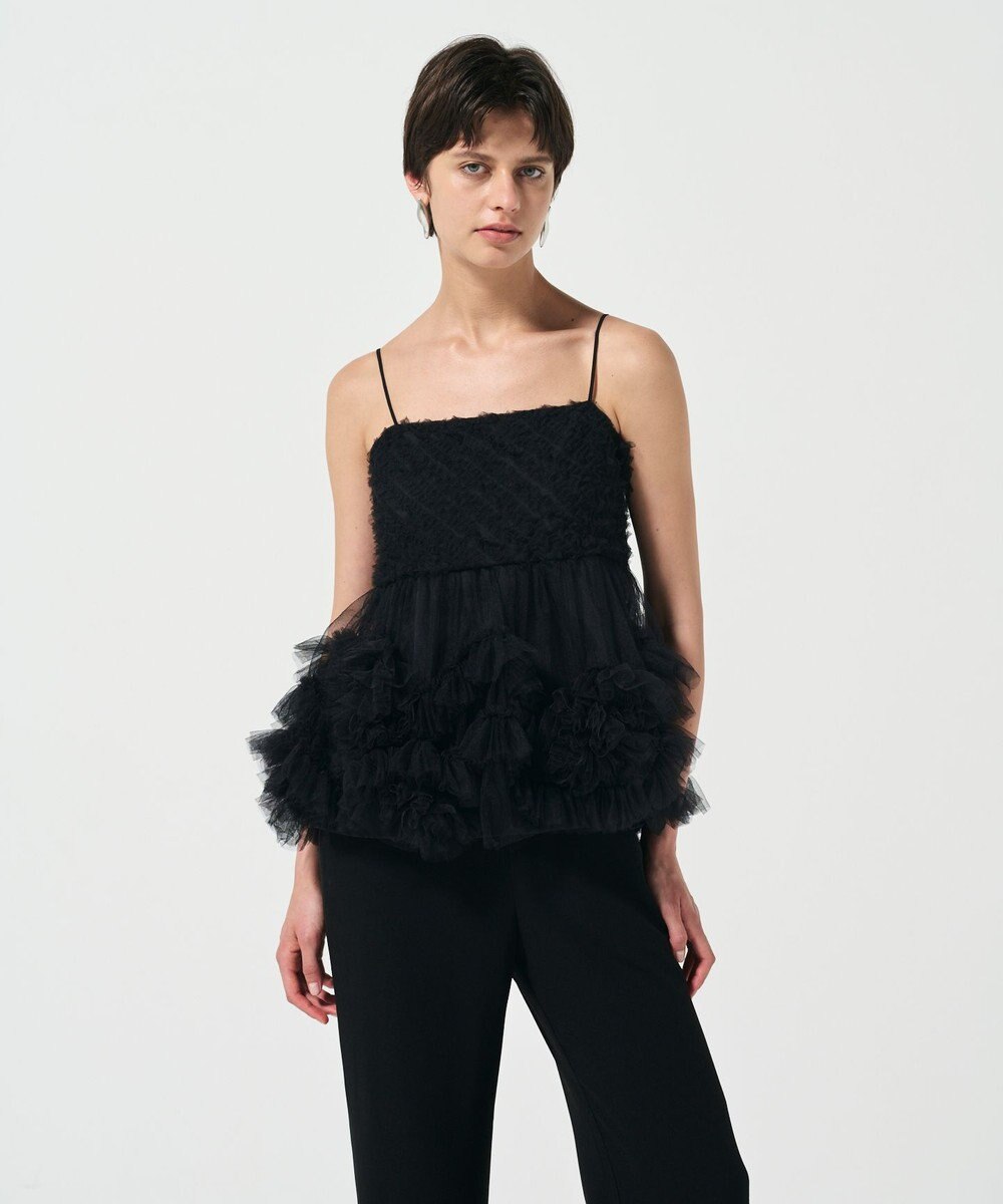 GRACE CONTINENTAL チュールフリルキャミソール 