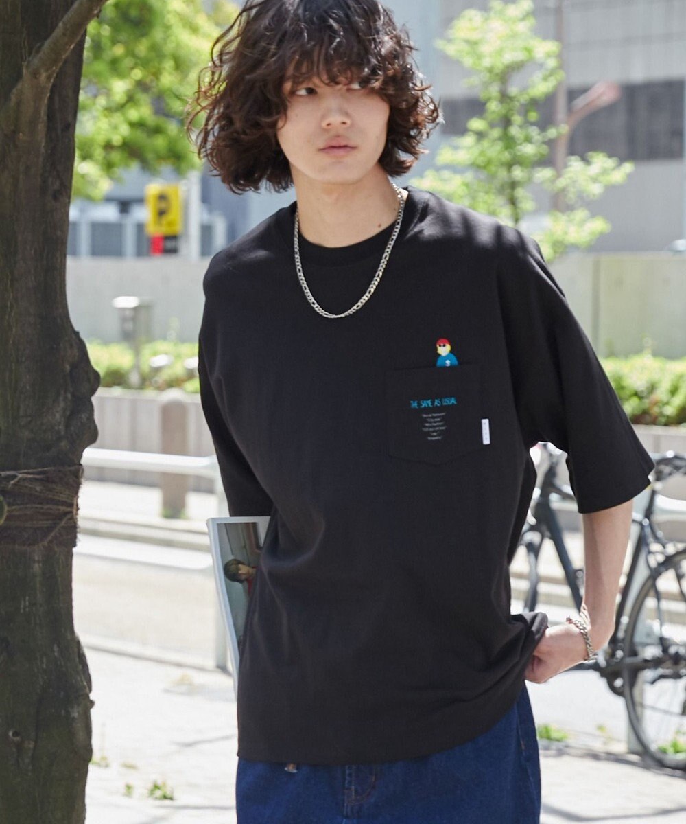 WEGO 【ユニセックス着用ITEM/手洗い可/MLサイズ】CITY　BOYS　ポケットT（S） 