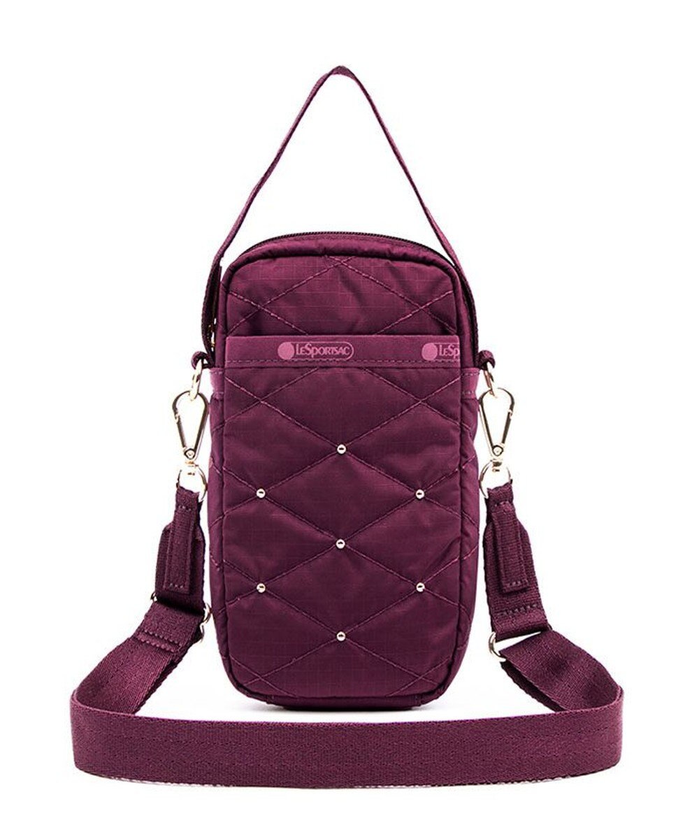 LeSportsac TH MINI CROSSBODY/ワインキルトスタッズ 