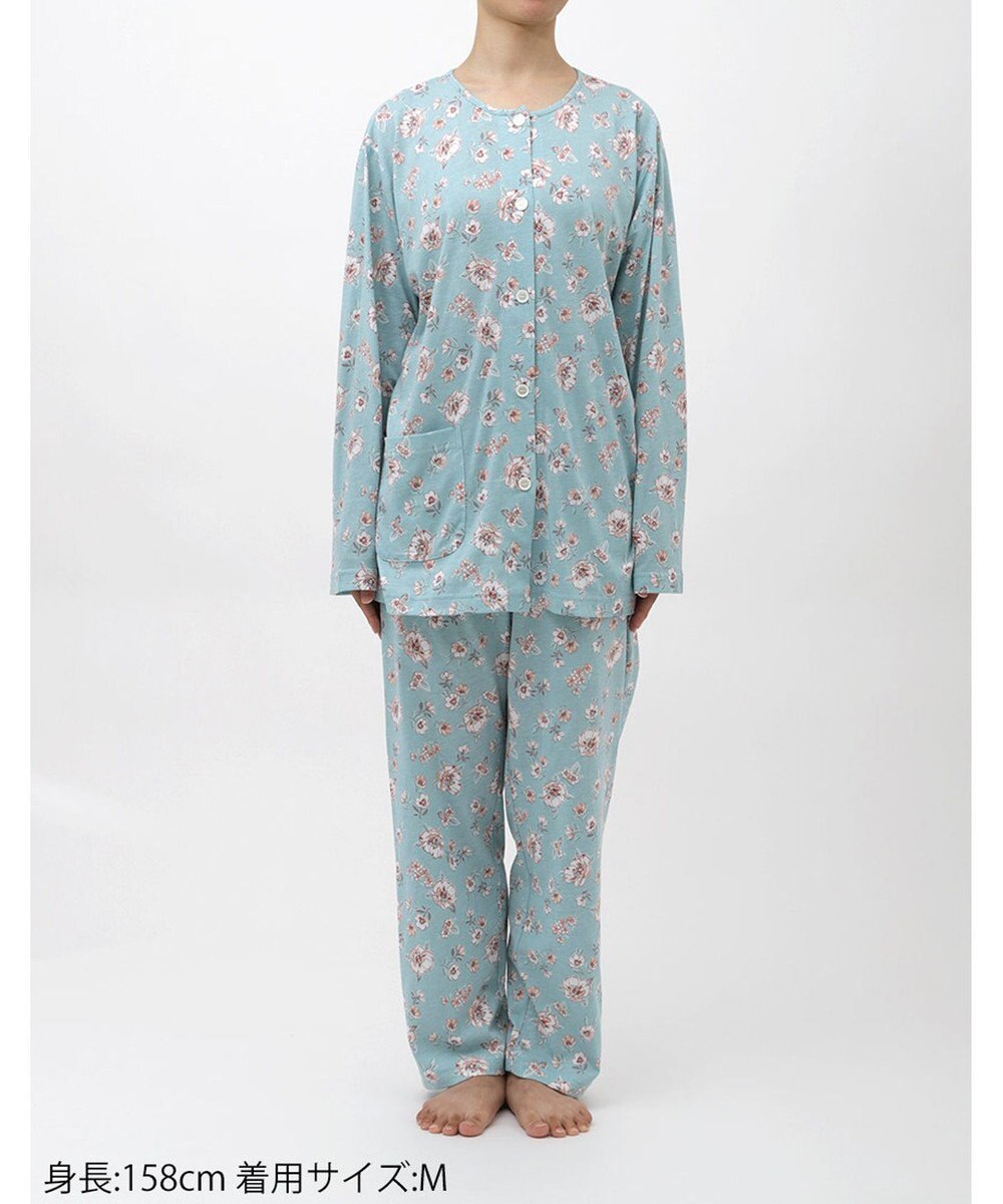 Wing ウイング スリープ パジャマ 長袖 長ズボン 綿レーヨン天竺素材 レディース EP8022 ウイング／ワコール 