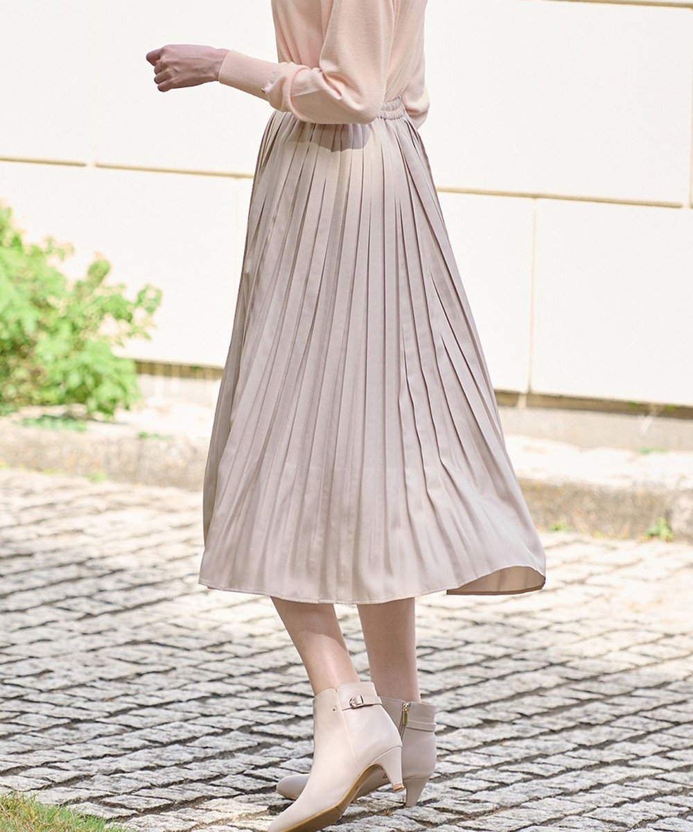 洗える】ブライトサテンプリーツ スカート / any SiS | ファッション