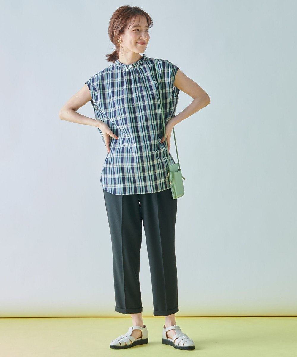 ANY 【UVケア/接触冷感/ウエストゴム】イージーケア美脚パンツⅡ 