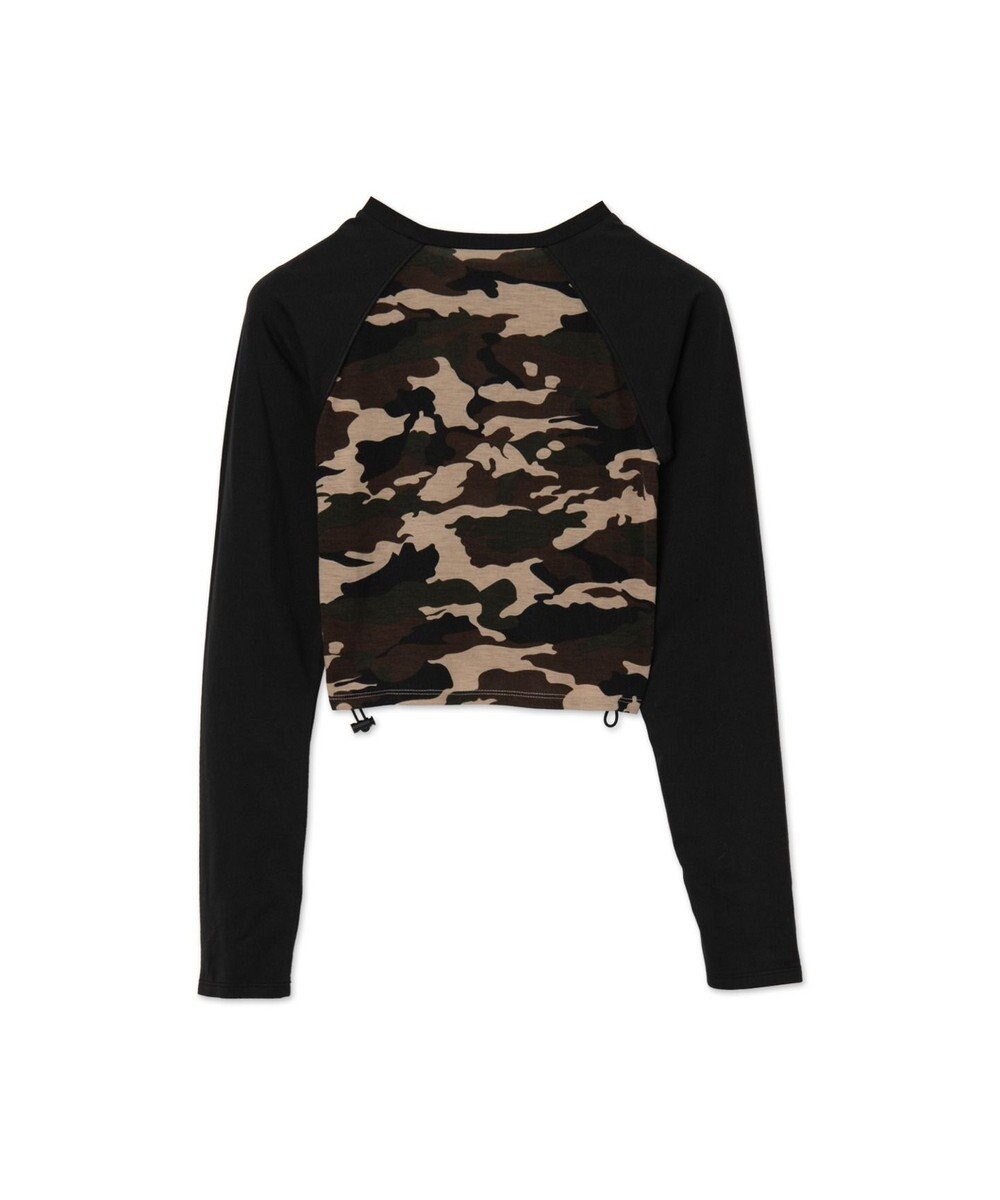 WEGO ラインストーンサイドドロストラグランロンT 