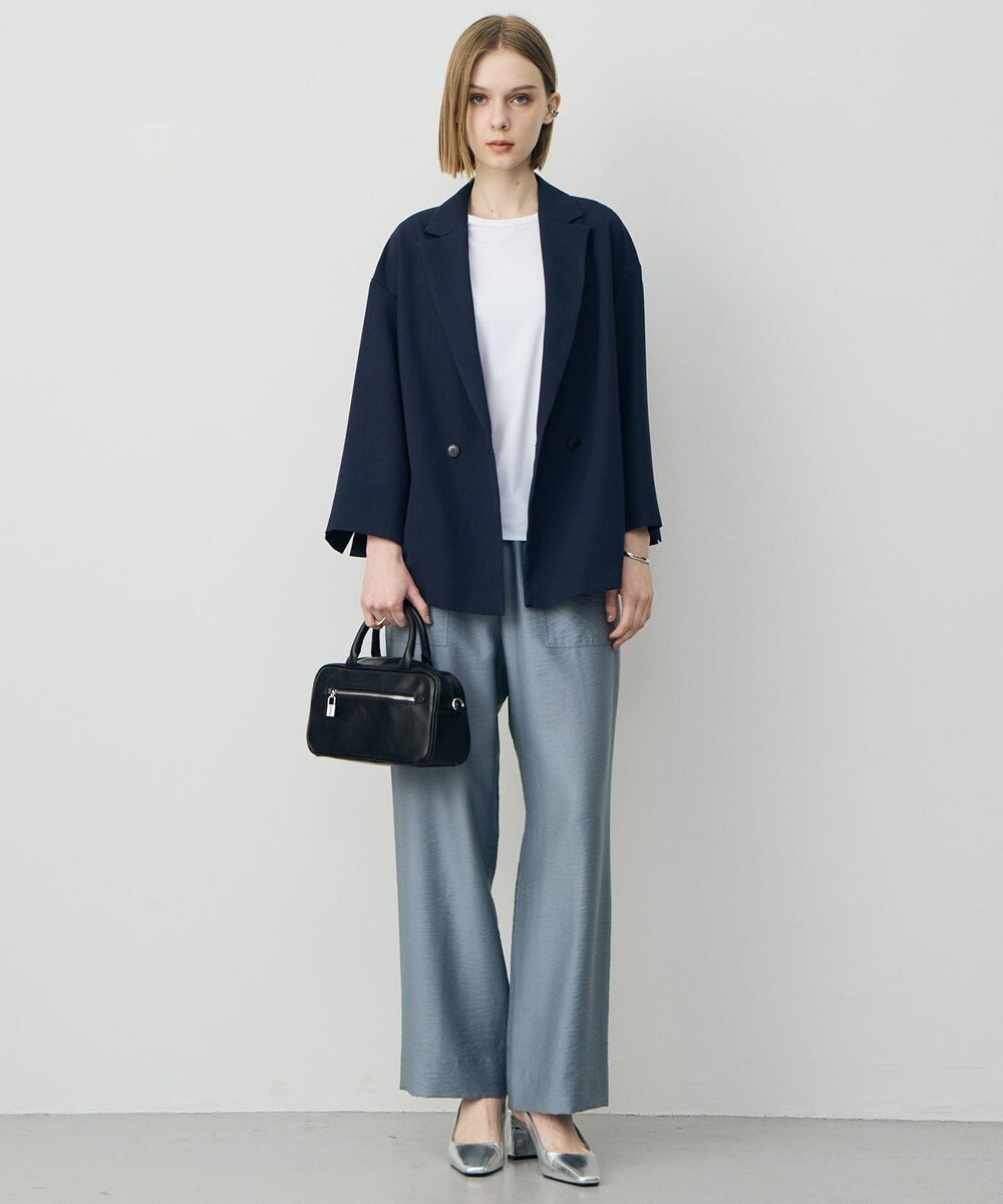 ICB L 【先行予約】ワッシャーツイル ワイドストレートパンツ 