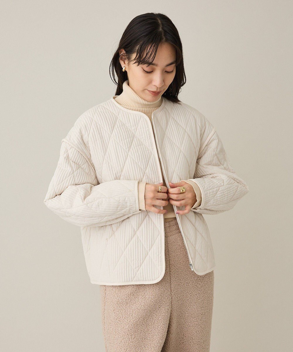 CRAFT STANDARD BOUTIQUE キルティングパイピングブルゾン 