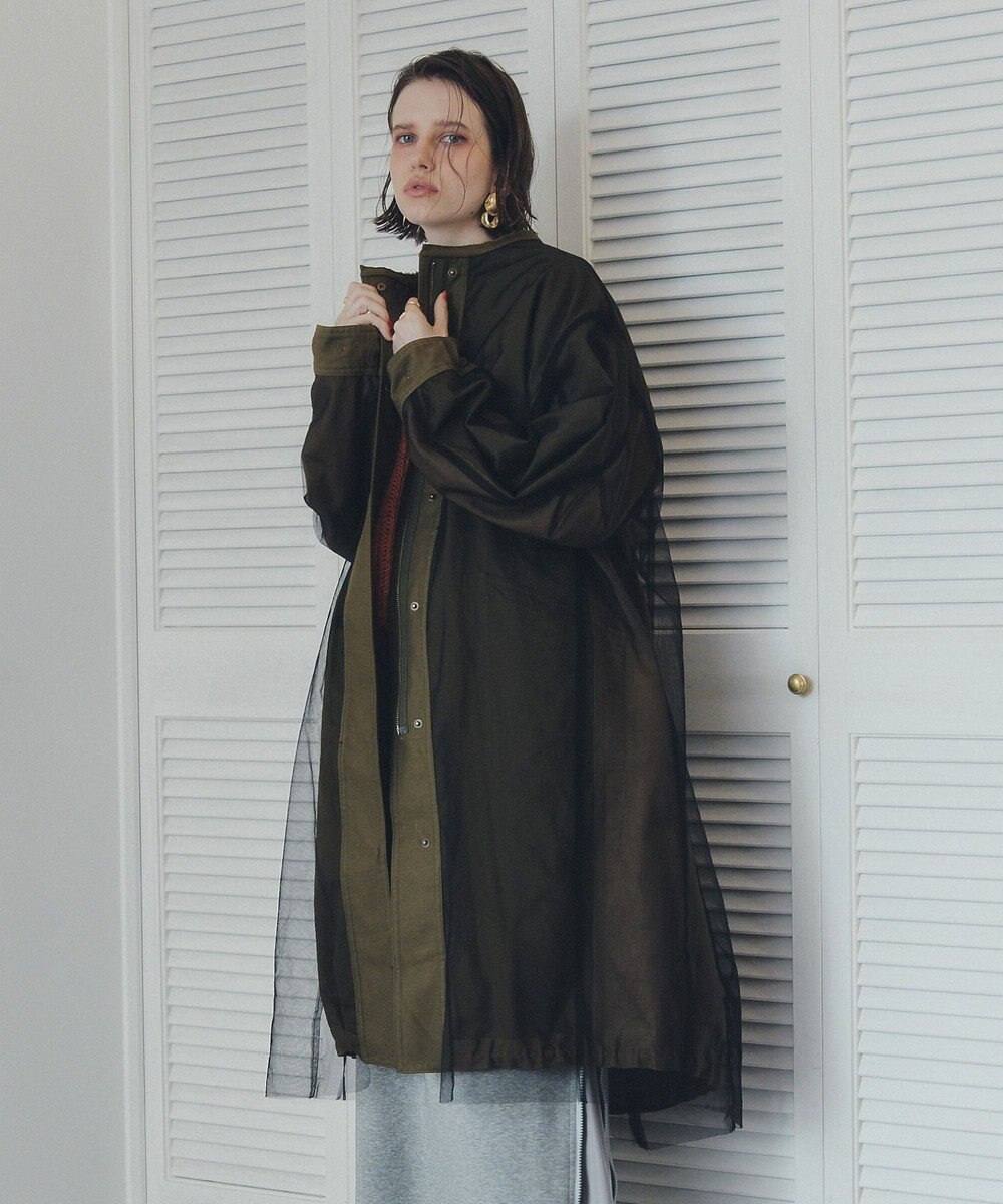 YECCA VECCA 【リバーシブル】2wayミリタリーコート 