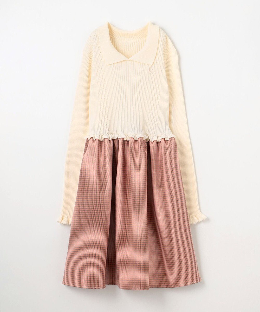 組曲 KIDS 【150-160㎝】千鳥ドッキング ワンピース 
