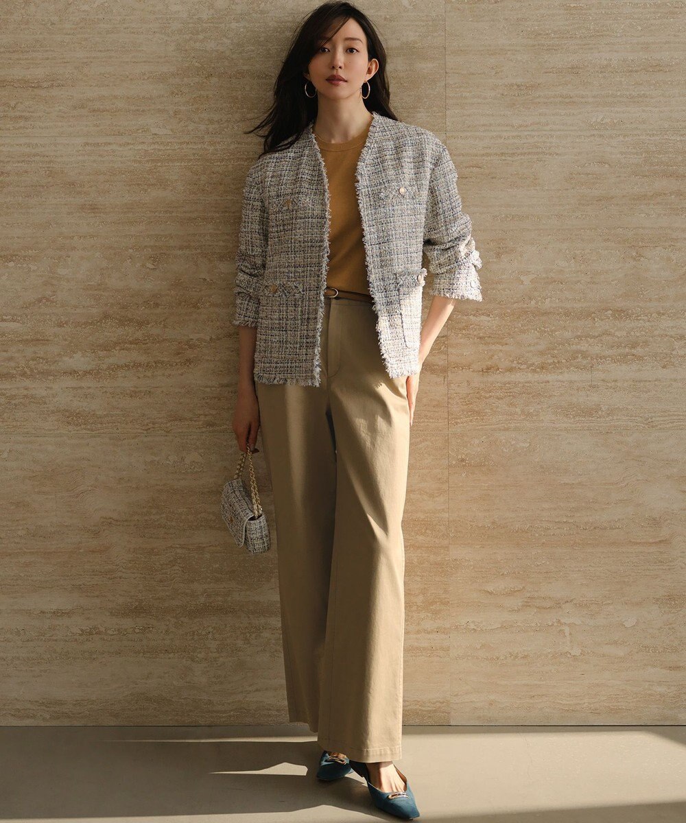 23区 【見上愛さん着用】キュプラコットン プルオーバー ニット 