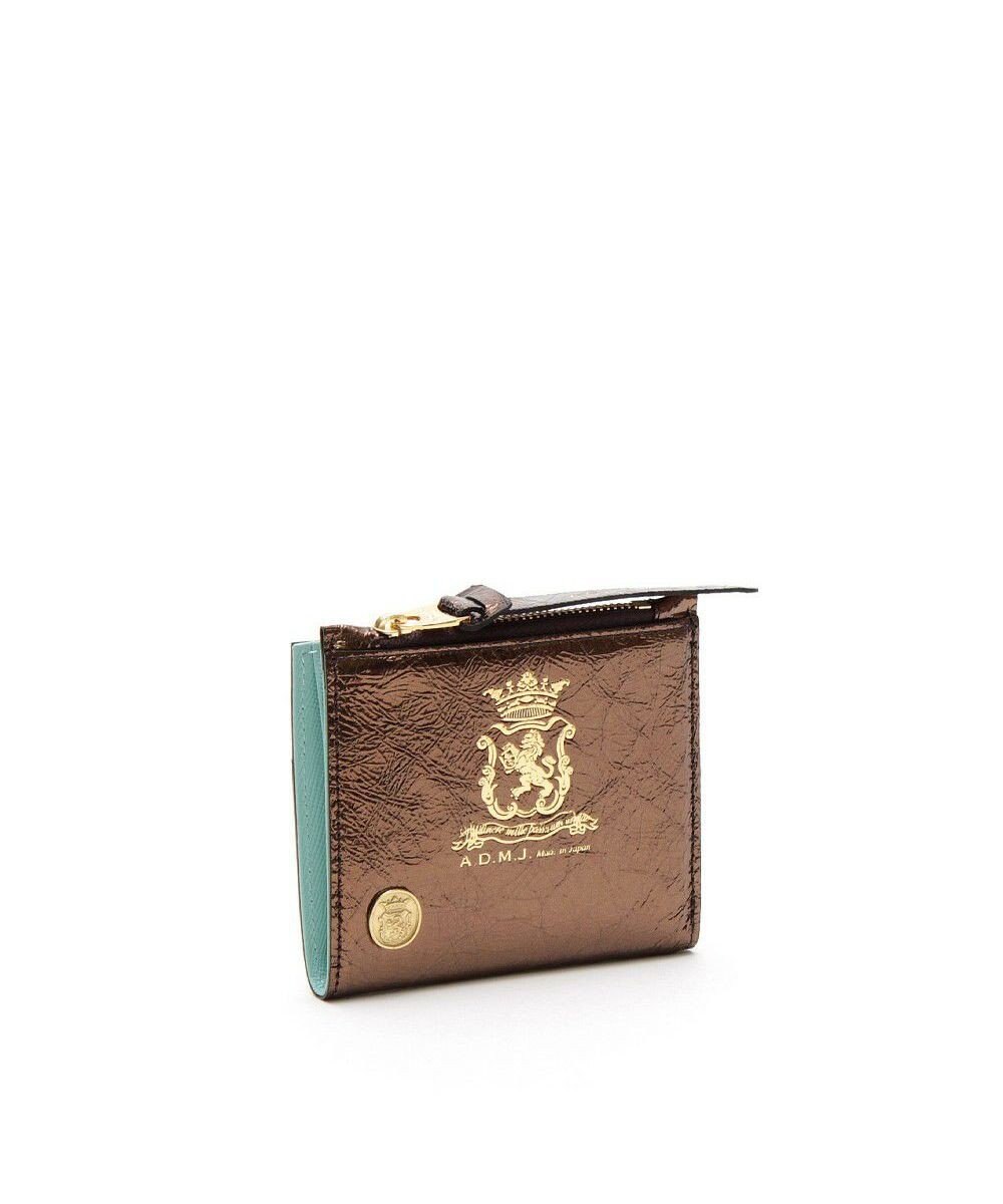 A.D.M.J. 【牛革】クラックメタル/イタリアンレザースモールウォレット 