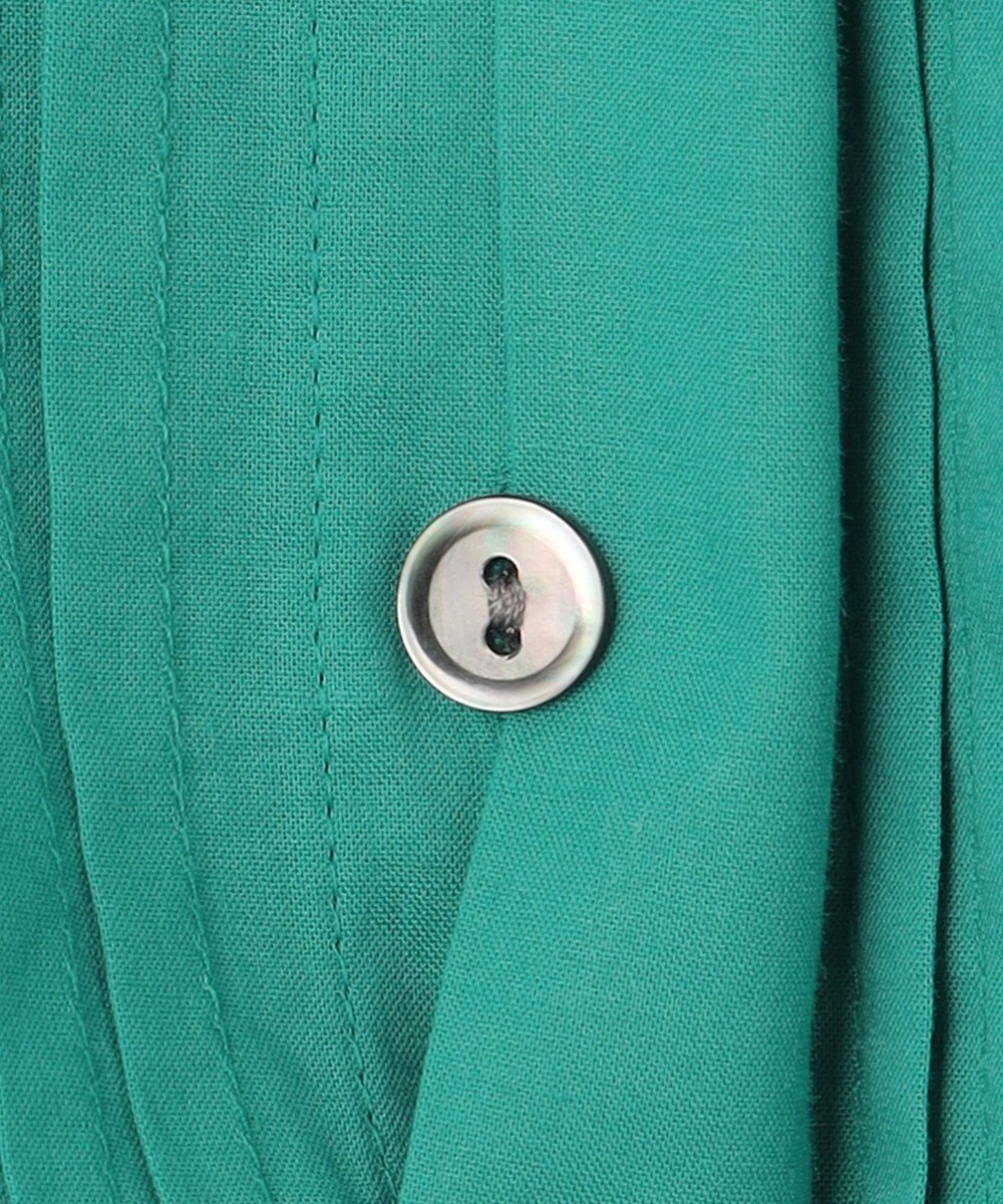 23区 【SLOW/洗える】コットンローン バンドカラー ブラウス 