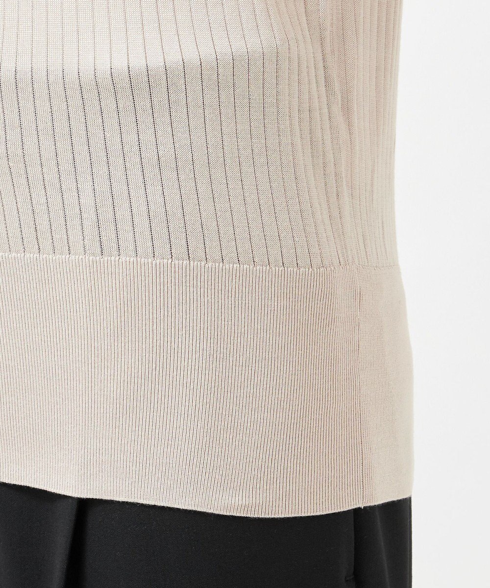 23区 【エステータ】シルクリブ タートルニット 