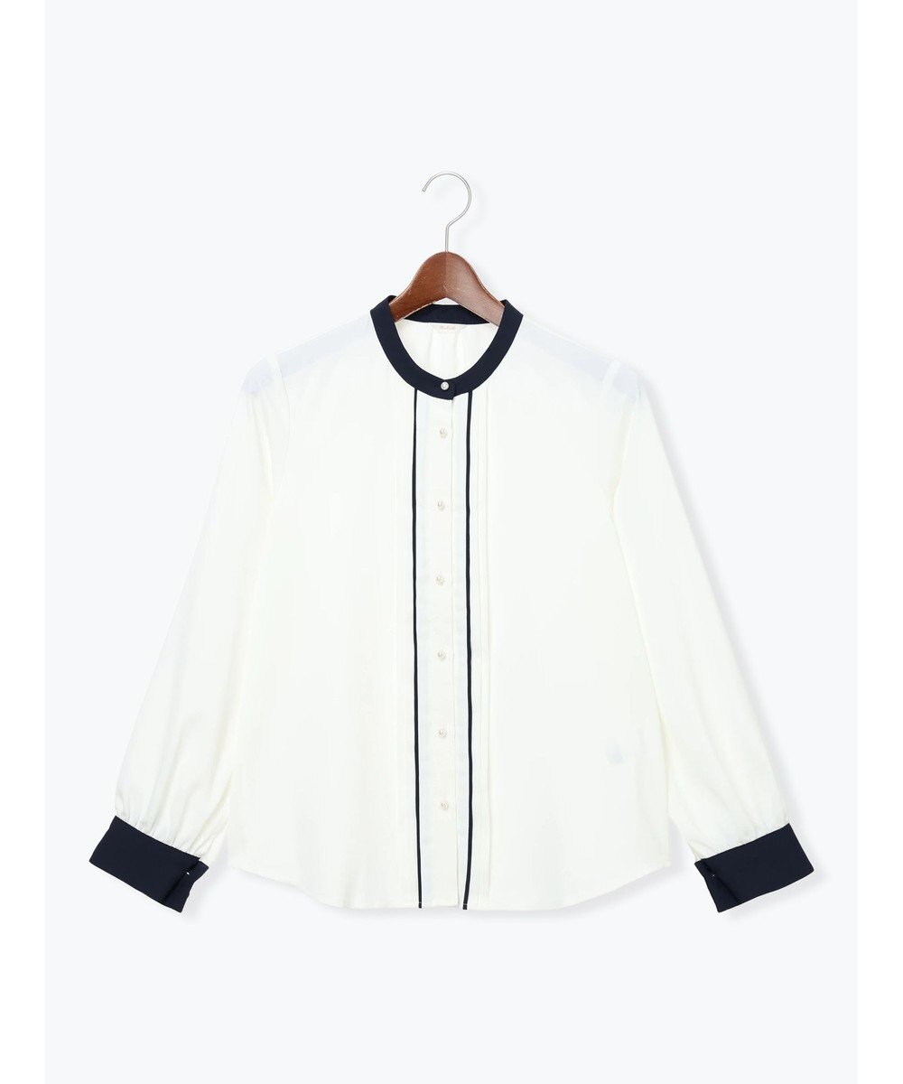 Te chichi パール釦フロントタックブラウス 