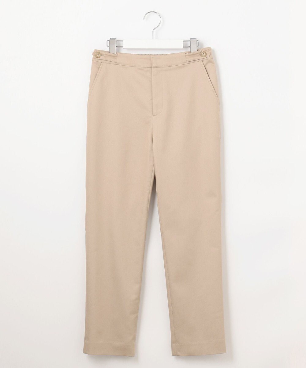 J.PRESS LADIES 【WEB限定・洗える】シャンブレーサテン テーパード パンツ 