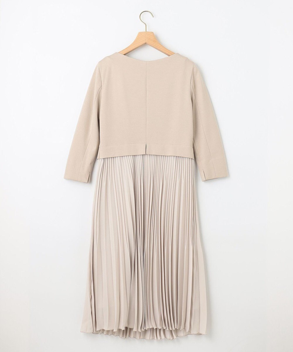 組曲 L 【KUMIKYOKU NAVY】ジャージーコンビプリーツ ワンピース 