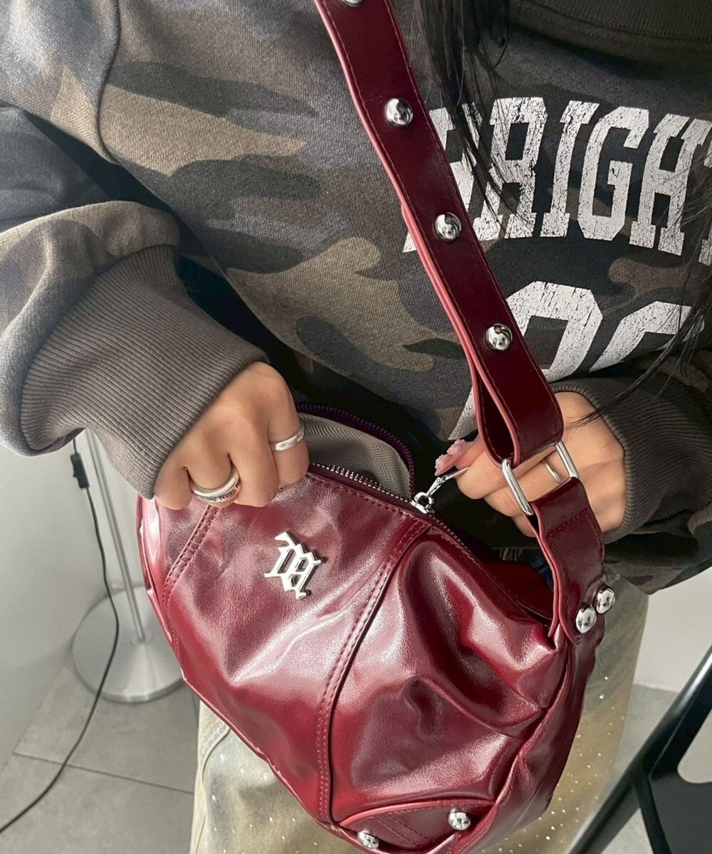 WEGO メタルパーツハーフムーンバッグ 