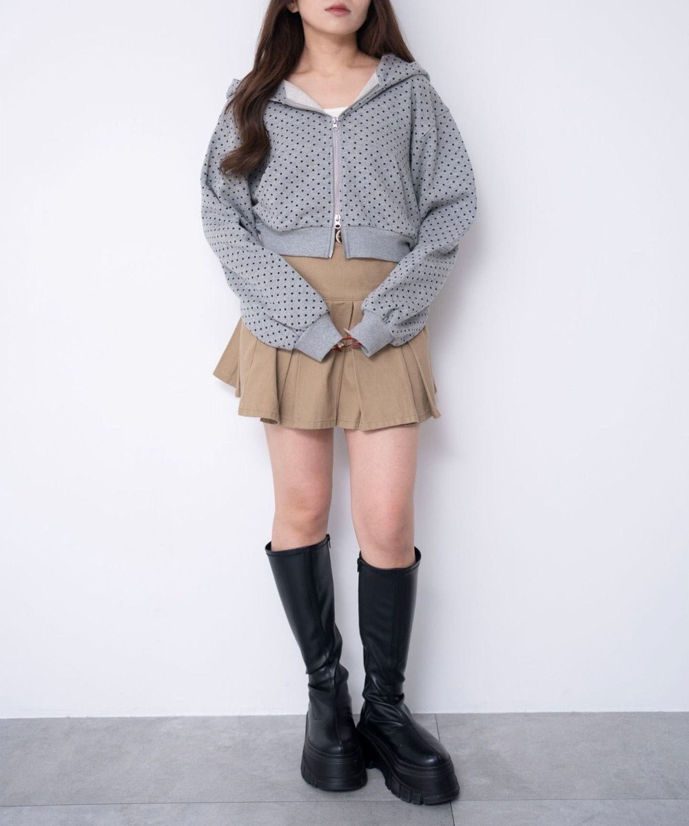 WEGO ショートZIPパーカー 