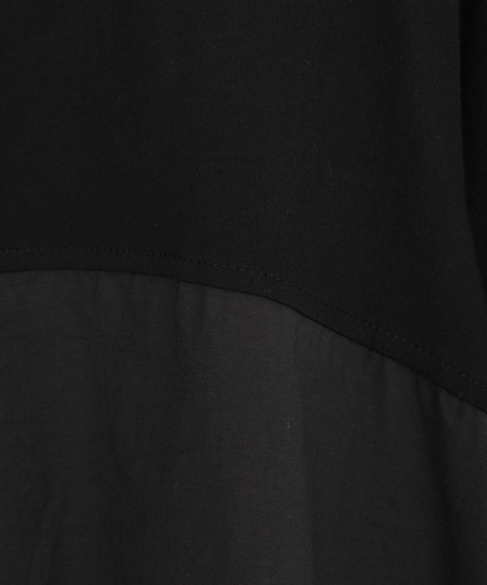 YECCA VECCA 【DOLL UP OOPS】異素材切替フレアートップス 