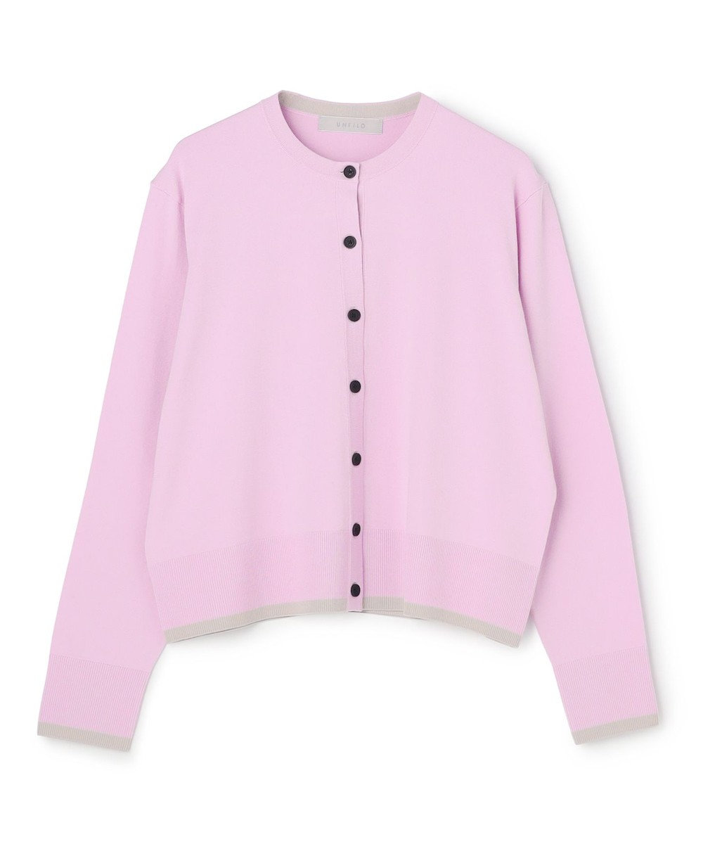 UNFILO L マイビューティニット バイカラー カーディガン 